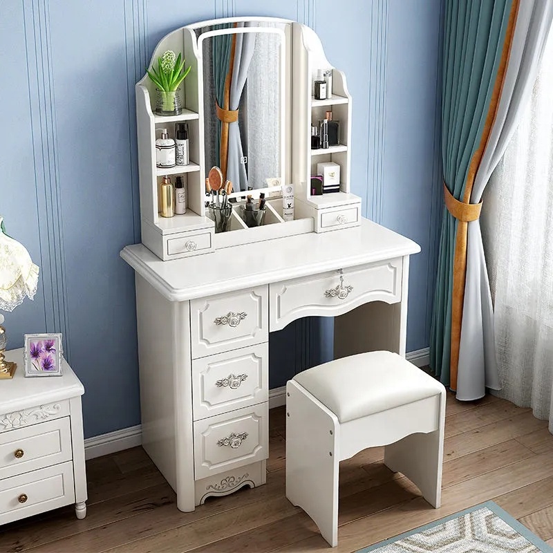 Desk Vanity Setup - Conjunto de Mesas de Maquiagem Modernas