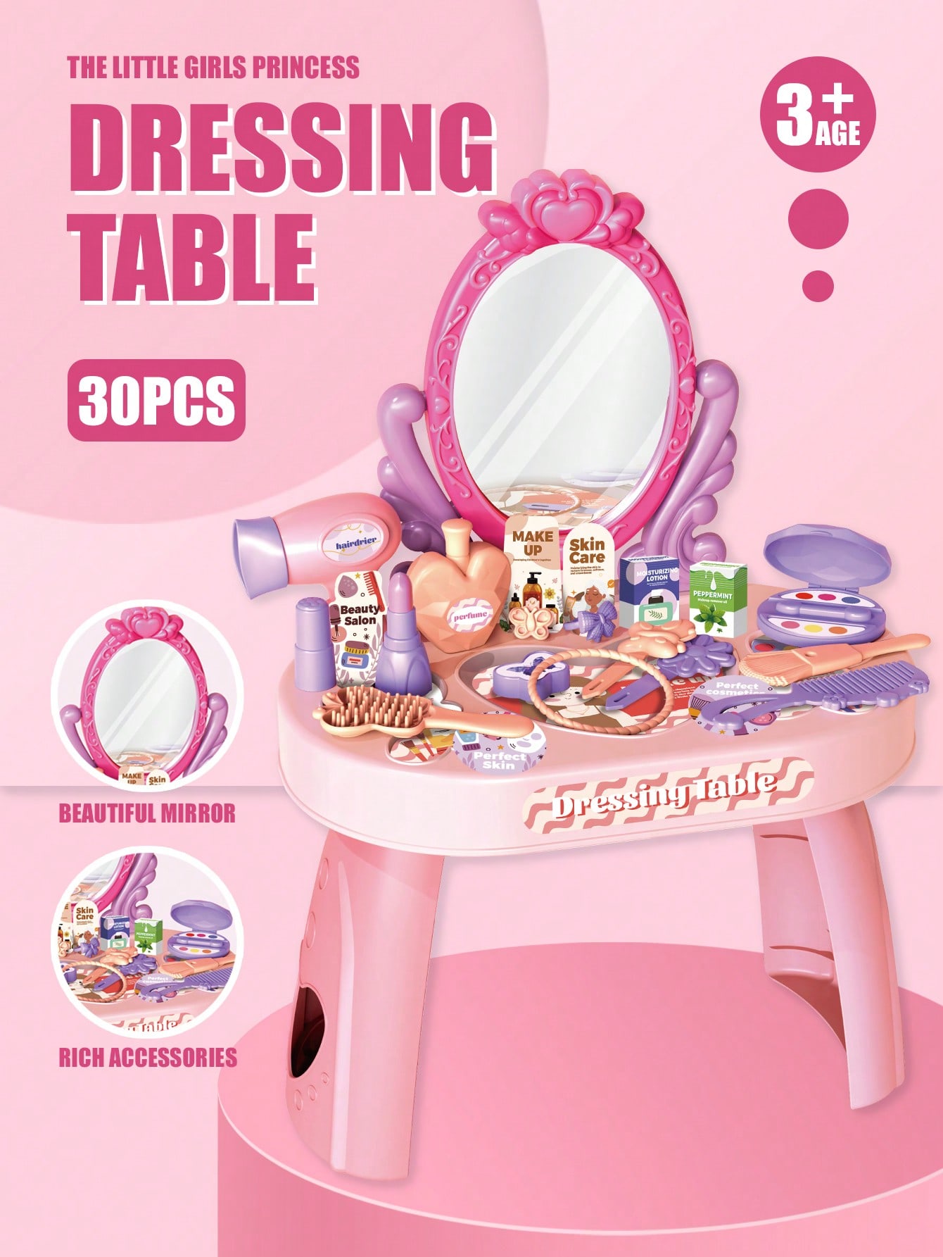 Desk Setup Kids - Conjunto de Brinquedo de Mesa de