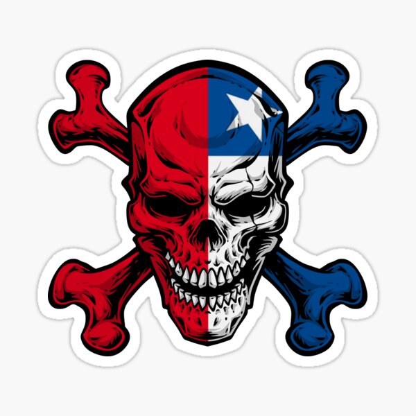 Chile emblema bandeira crânio  - Desk Setup Ideas avaliação e preço