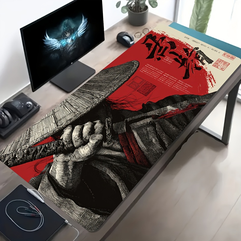 Mouse Pad Gamer XXL Samurai Ve - Desk Setup Red avaliação e preço