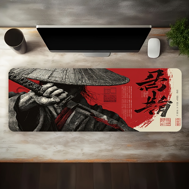 Mouse Pad Gamer XXL Samurai Ve - Desk Setup Red avaliação e preço