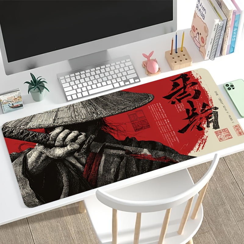 Mouse Pad Gamer XXL Samurai Ve - Desk Setup Red avaliação e preço