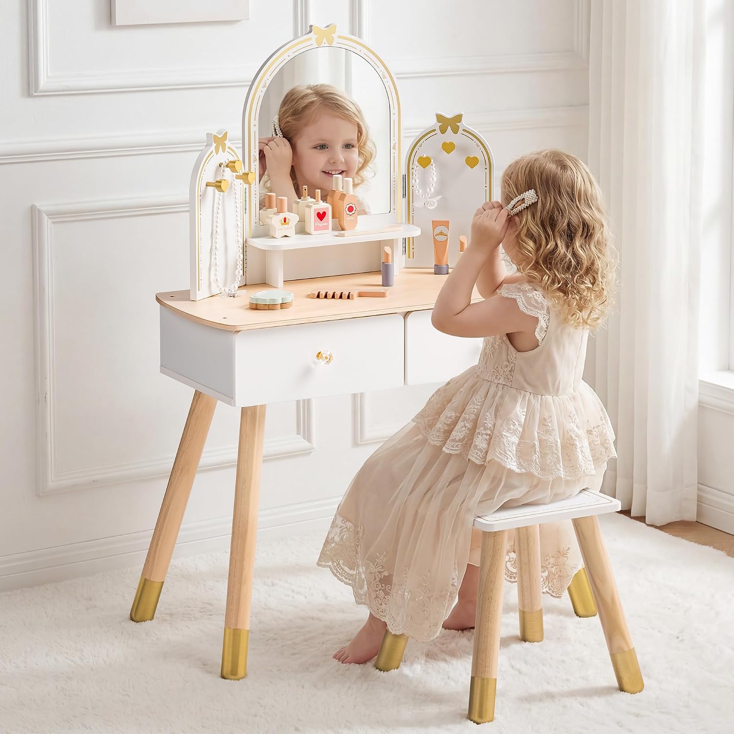 Conjunto de Maquiagem Infantil - Desk Vanity Setup avaliação e preço