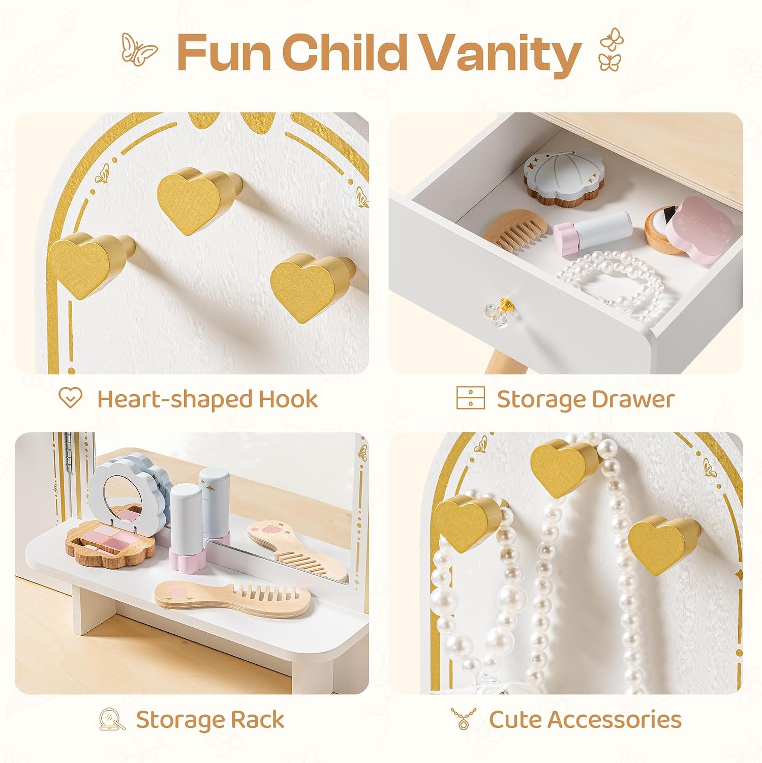 Conjunto de Maquiagem Infantil - Desk Vanity Setup avaliação e preço