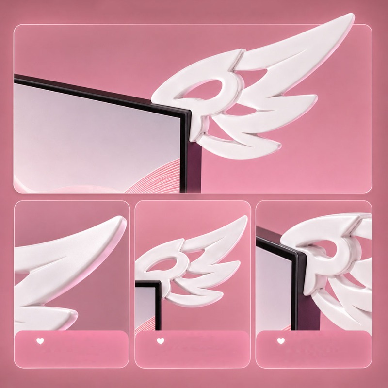 Decoração Kawaii 3D com Asas p - Desk Setup Accessories Aesthetic avaliação e preço