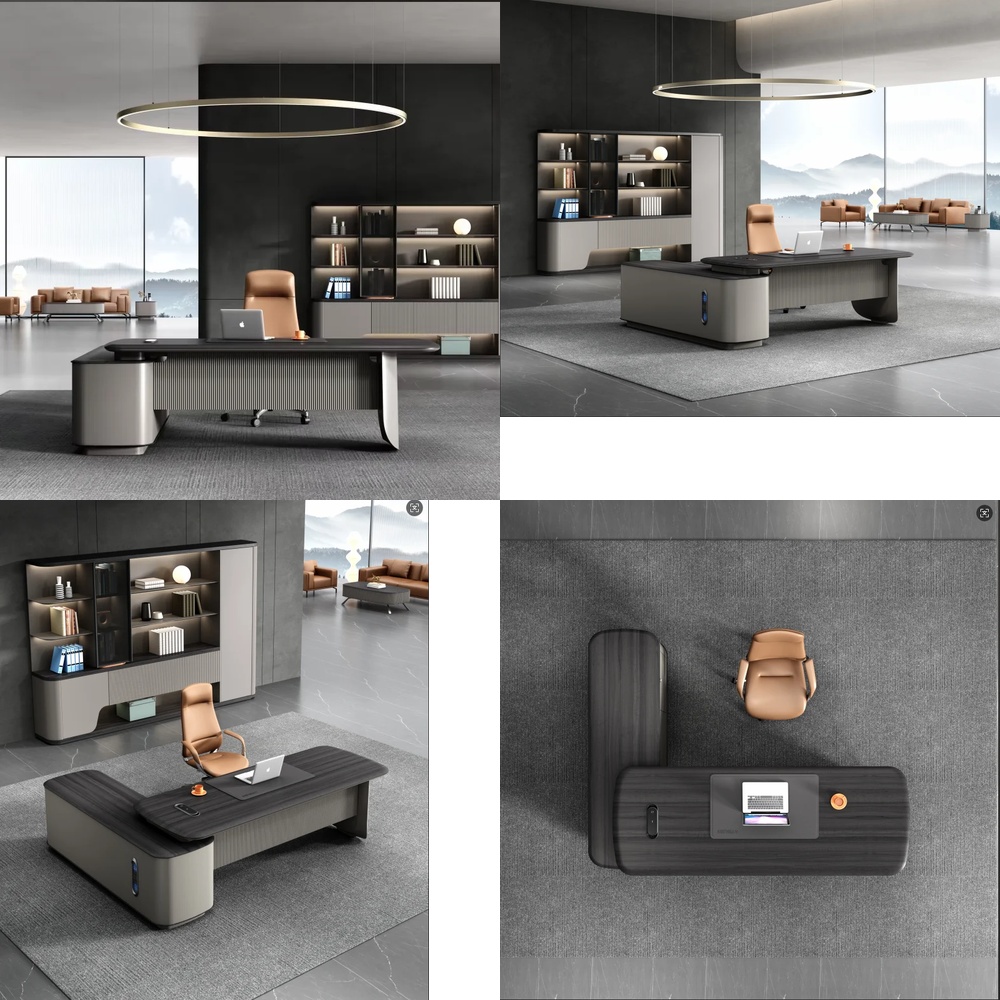 Mesa Executiva Moderna de Luxo - Desk Setup L Shaped avaliação e preço