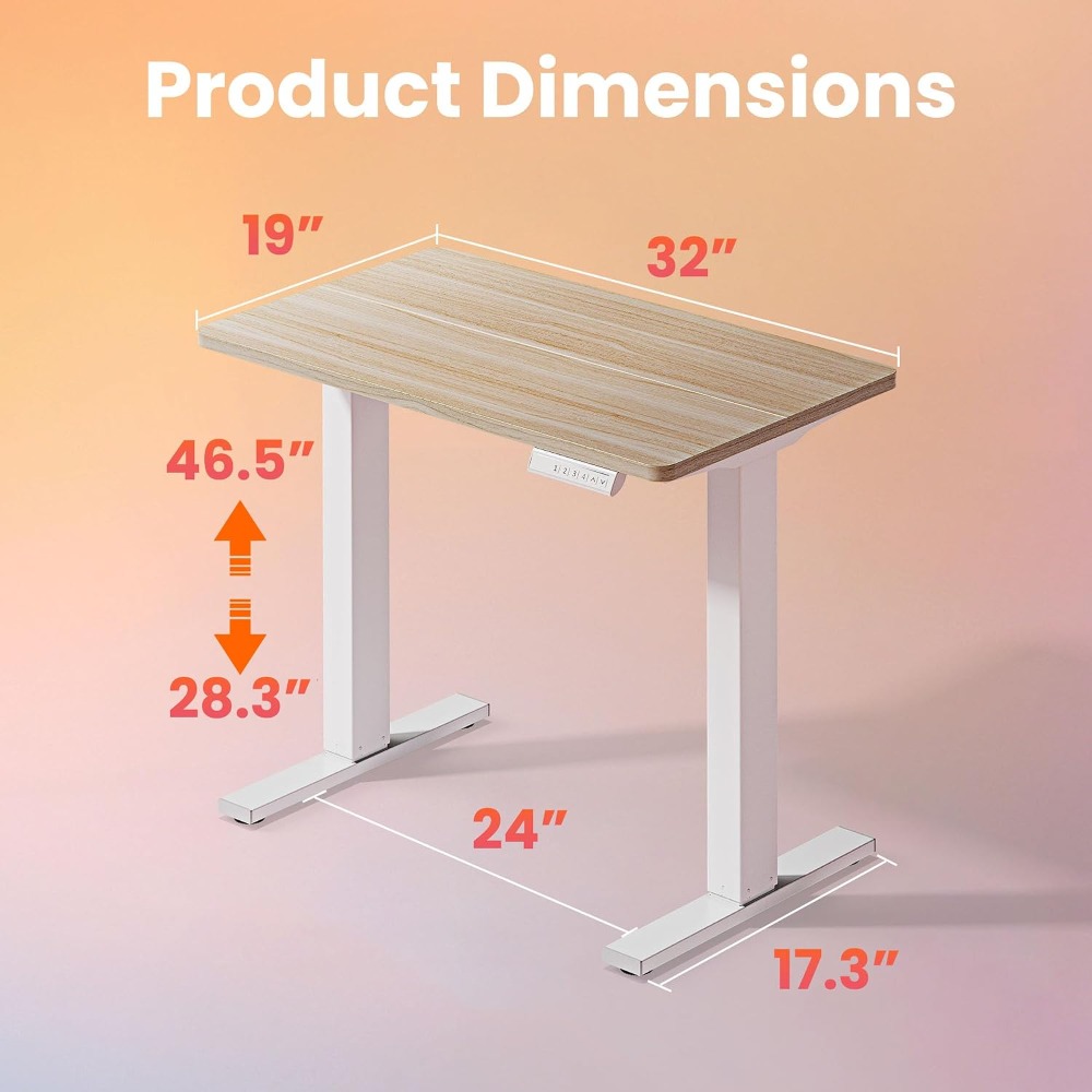 Mesa Elétrica Pequena Ajustáve - Desk Setup L Shaped avaliação e preço
