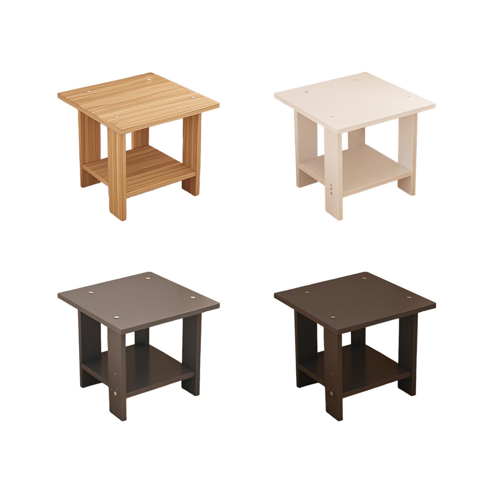Mesa lateral de madeira com ca - Desk Setup Ideas avaliação e preço