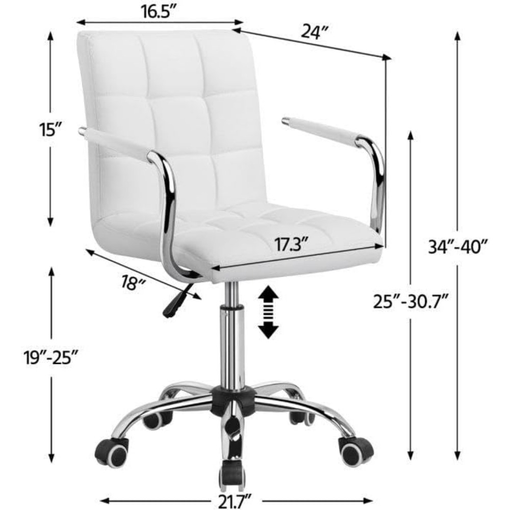 Cadeira de Maquiagem - Couro P - Desk Vanity Setup avaliação e preço