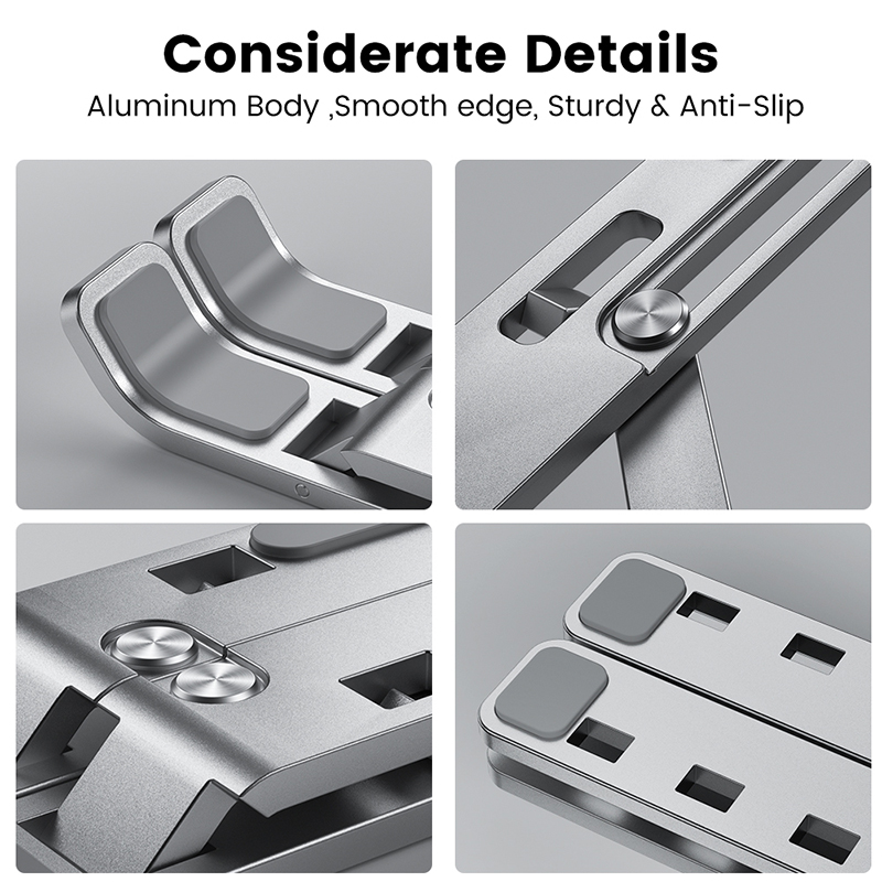Suporte dobrável de alumínio p - Desk Setup Macbook avaliação e preço