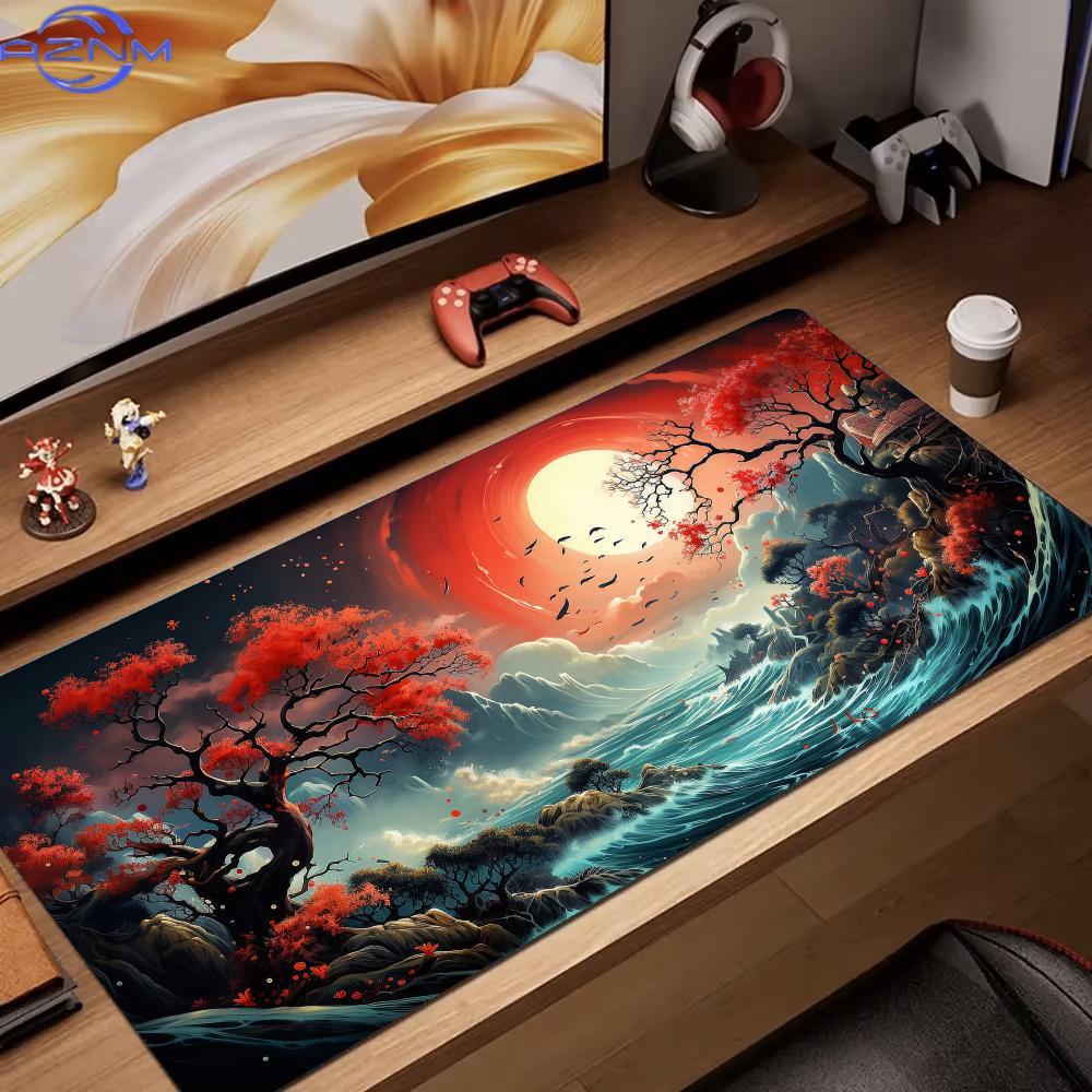 Mouse Pad de Paisagens Artísti - Desk Setup Red avaliação e preço