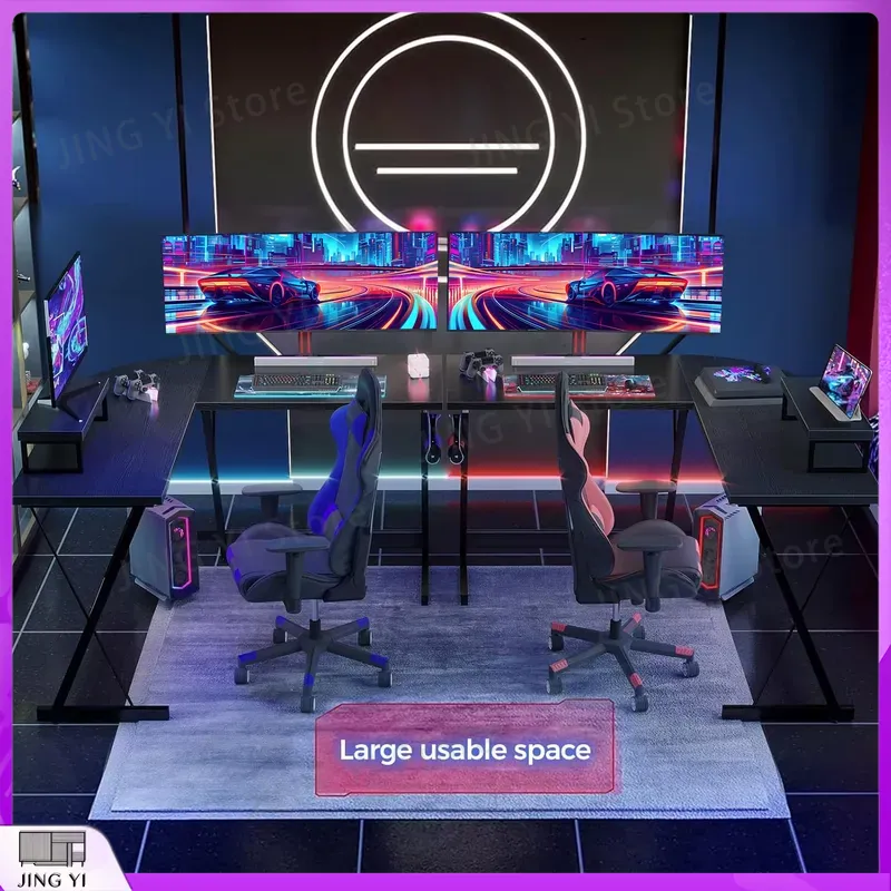 Mesa de Jogos em Forma de L co - Desk Setup L Shaped avaliação e preço