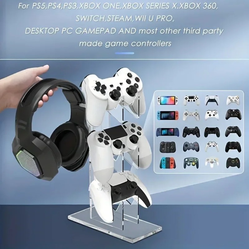 Suporte para Jogos com 3 Nívei - Desk Setup Headphone Stand avaliação e preço
