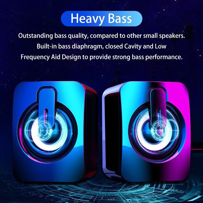 Mini alto-falantes para comput - Desk Setup Speakers avaliação e preço